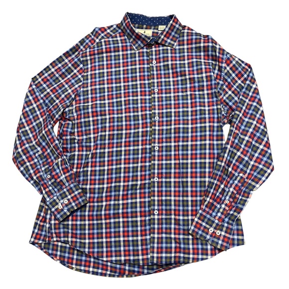 2 for $25 Men's Multicolor Plaid dress Shirt size  XXL - Picture 1 of 2